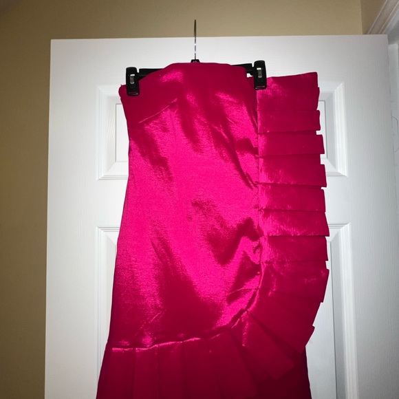 ASOS Club L Beach Collection Pink Ruffle Cocktail - Picture 2 of 5